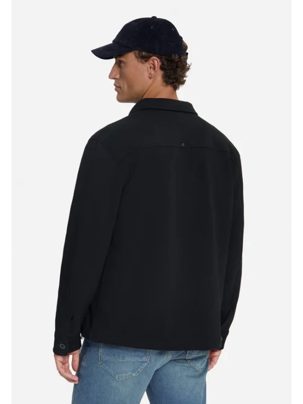 OVERSHIRT FULL BUTTON PIQUE SWEAT