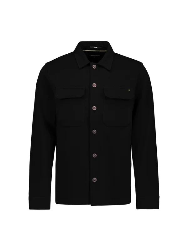 OVERSHIRT FULL BUTTON PIQUE SWEAT
