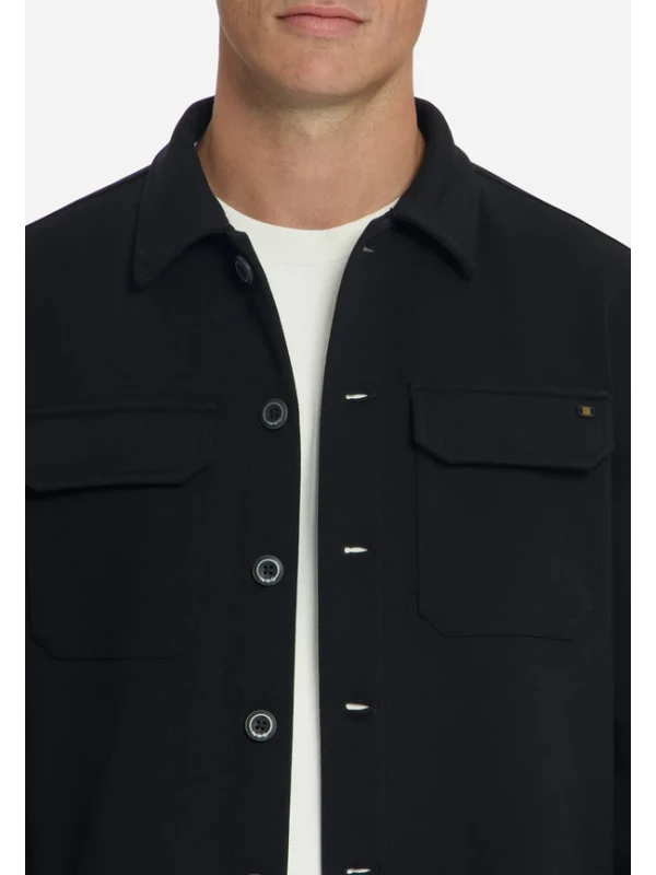 OVERSHIRT FULL BUTTON PIQUE SWEAT