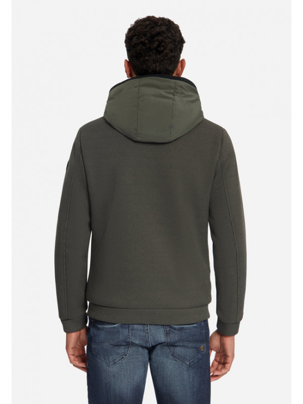 ΜΠΟΥΦΑΝ SHORT FIT HOODED SEALED KNITTED MIX