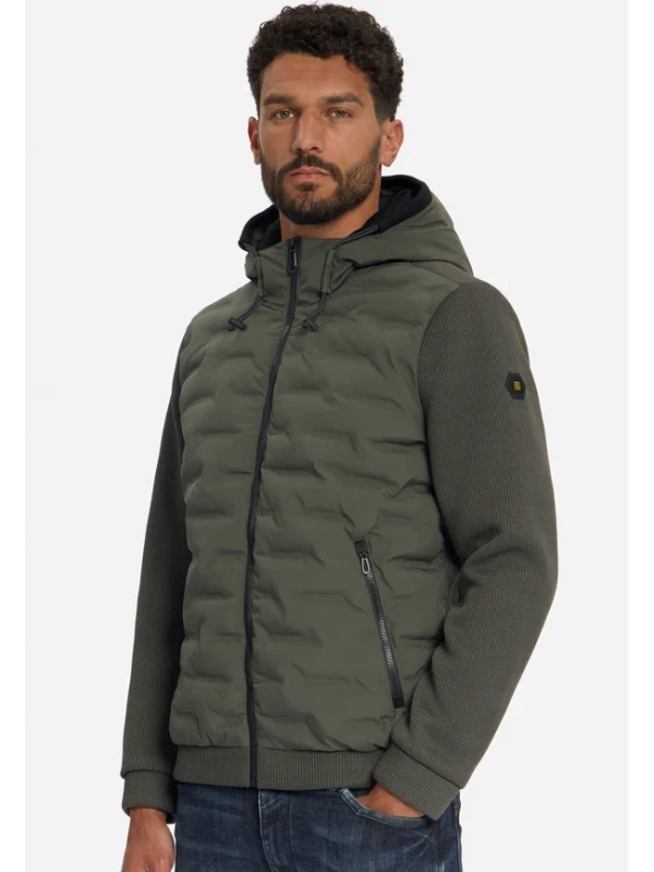 ΜΠΟΥΦΑΝ SHORT FIT HOODED SEALED KNITTED MIX