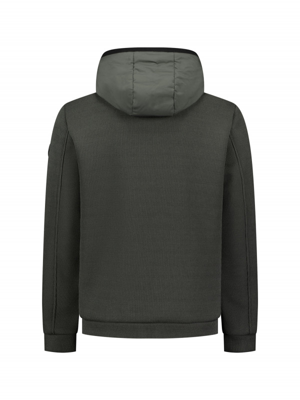ΜΠΟΥΦΑΝ SHORT FIT HOODED SEALED KNITTED MIX