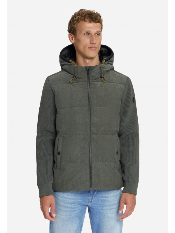ΜΠΟΥΦΑΝ CORDUROY KNITTED MIX HOODED