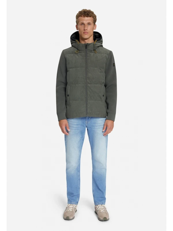 ΜΠΟΥΦΑΝ CORDUROY KNITTED MIX HOODED