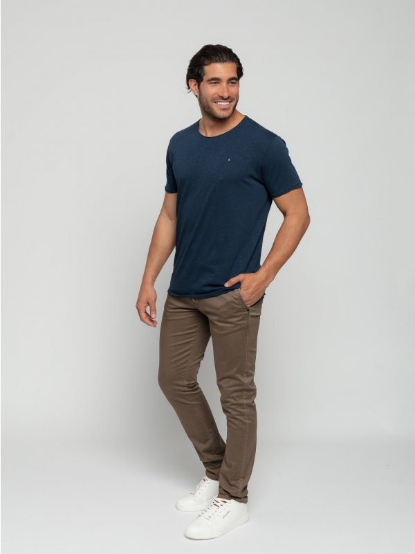 ΠΑΝΤΕΛΟΝΙ CHINO GARMENT DYED ALLOVER PRINTED STRETCH