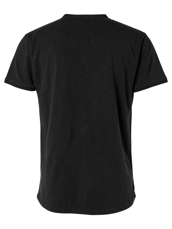 COTTON SLUB YARN GARMENT DYED T-SHIRT GRANDDAD