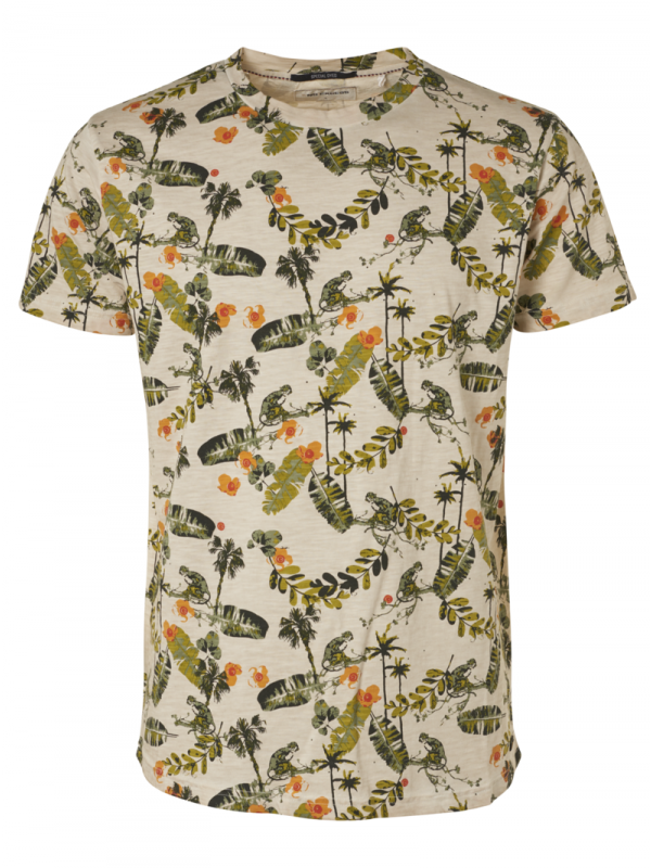 T-SHIRT ALL OVER PRINTED OUTSIDE COLD DYED
