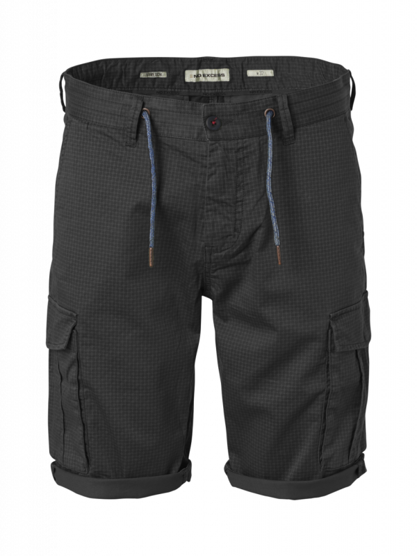 CARGO STRETCH ΒΕΡΜΟΥΔΑ ALL OVER PRINTED GARMENT DYED