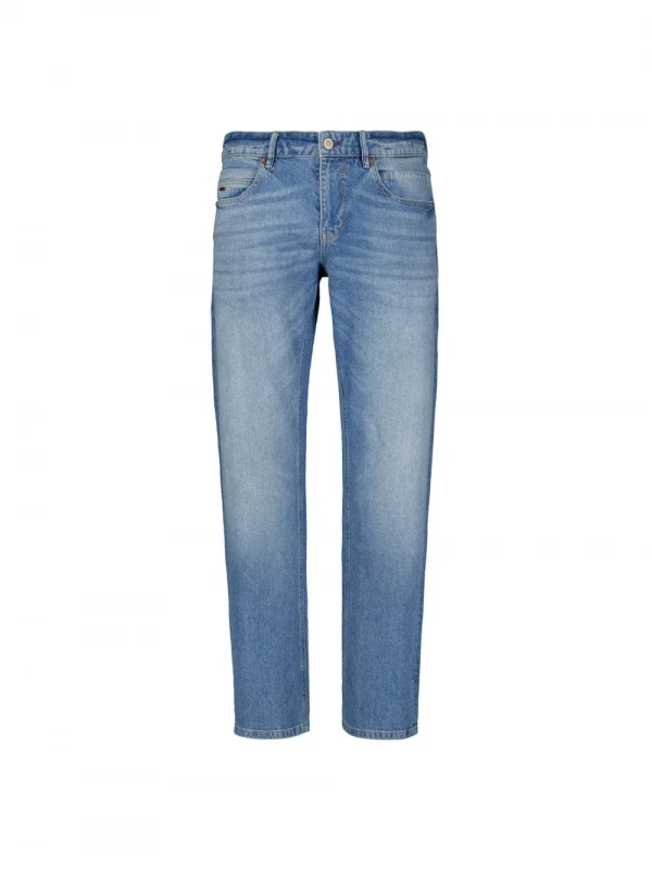 RELAXED FIT STONE USED DENIM LIGHT BLUE