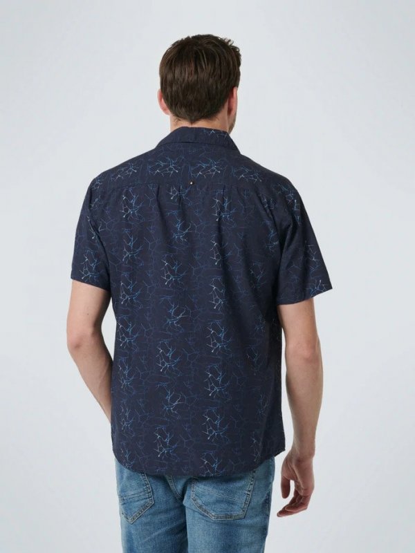 KONTOMANIKO ΠΟΥΚΑΜΙΣΟ ALL OVER PRINTED RESORT COLLAR RESPONSIBLE CHOICE