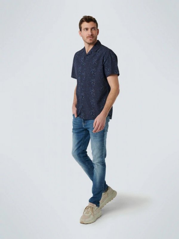 KONTOMANIKO ΠΟΥΚΑΜΙΣΟ ALL OVER PRINTED RESORT COLLAR RESPONSIBLE CHOICE