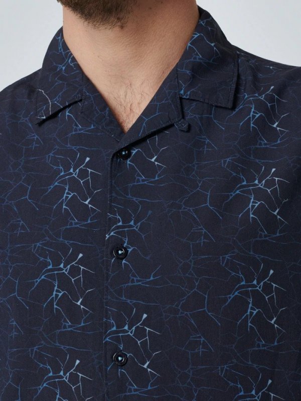 KONTOMANIKO ΠΟΥΚΑΜΙΣΟ ALL OVER PRINTED RESORT COLLAR RESPONSIBLE CHOICE