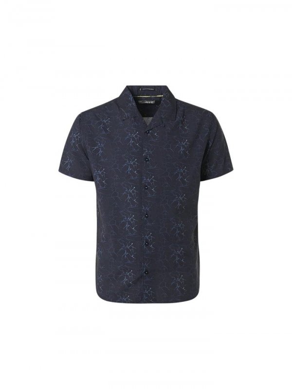 KONTOMANIKO ΠΟΥΚΑΜΙΣΟ ALL OVER PRINTED RESORT COLLAR RESPONSIBLE CHOICE