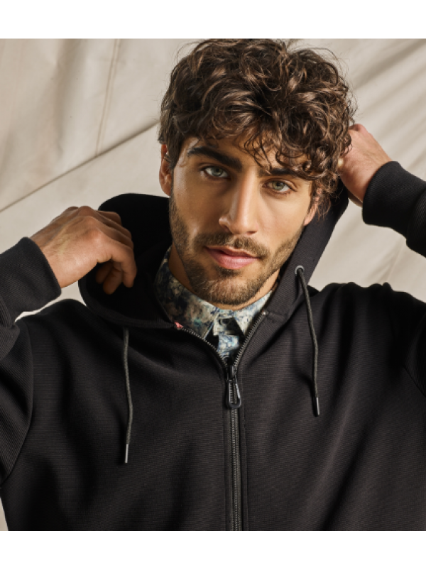 ΦΟΥΤΕΡ ΖΑΚΕΤΑ HOODED RELIEF JACQUARD STRETCH