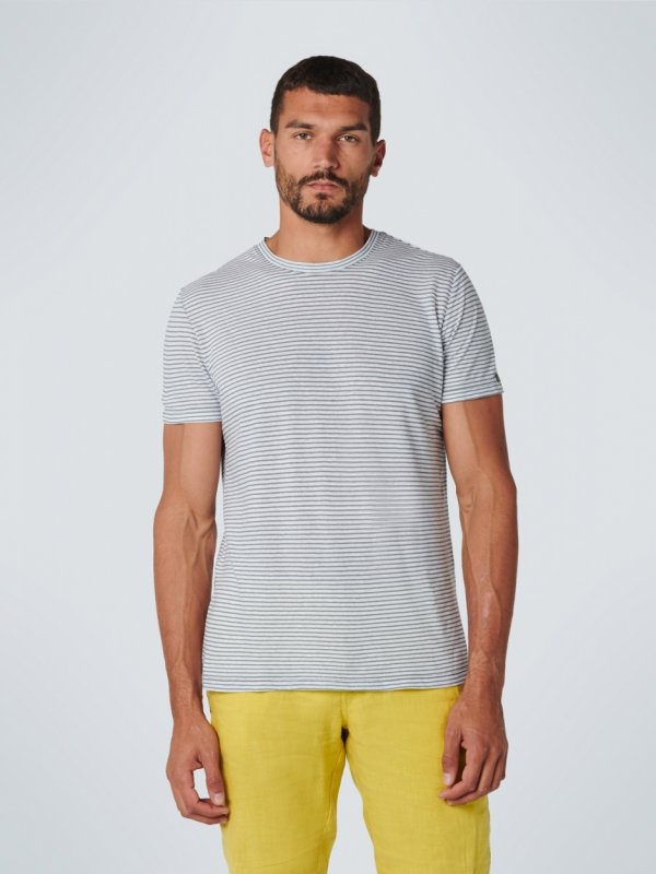 T-SHIRT YARN DYED STRIPES ΑΠΟ ΒΑΜΒΑΚΙ ΚΑΙ ΛΙΝΟ
