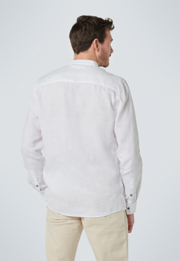 ΛΙΝΟ ΜΑΚΡΥΜΑΝΙΚΟ ΠΟΥΚΑΜΙΣΟ GRANDDAD COLLAR