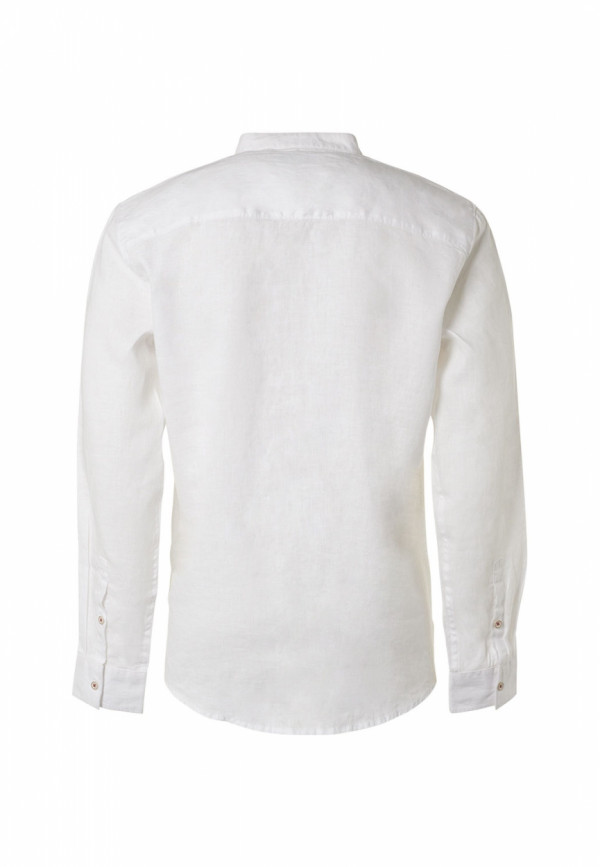 ΛΙΝΟ ΜΟΝΟΧΡΩΜΟ ΠΟΥΚΑΜΙΣΟ GRANDDAD COLLAR