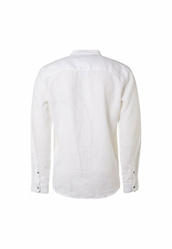 ΛΙΝΟ ΜΑΚΡΥΜΑΝΙΚΟ ΠΟΥΚΑΜΙΣΟ GRANDDAD COLLAR