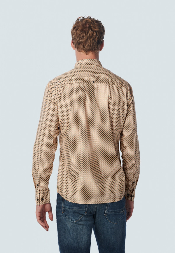 ΜΑΚΡΥΜΑΝΙΚΟ ΠΟΥΚΑΜΙΣΟ STRETCH ALL OVER PRINTED