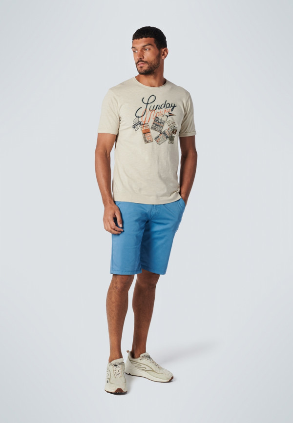T-SHIRT ALL OVER PRINTED SUNDAY MATCHES GARMENT DYED