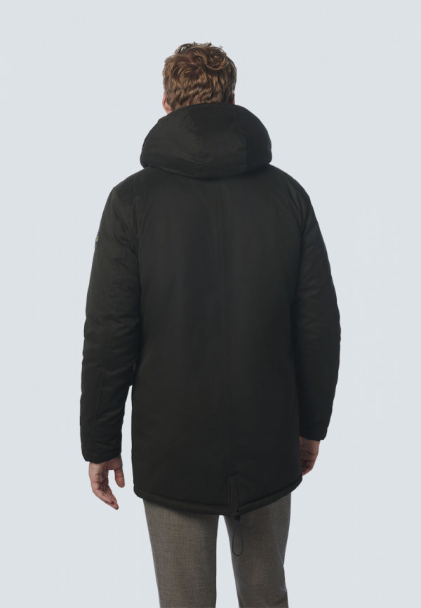 ΑΔΙΑΒΡΟΧΟ ΜΠΟΥΦΑΝ LONG FIT HOODED DOUBLE FRONT CLOSURE