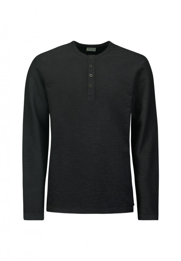 ΜΑΚΡΥΜΑΝΙΚΟ T-SHIRT SLUB MELANGE GRANDDAD