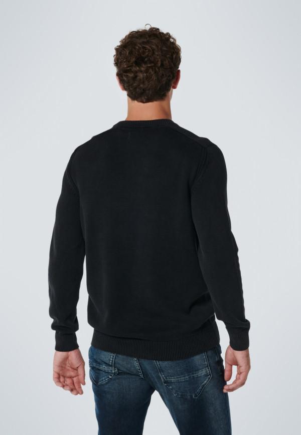 ΒΑΜΒΑΚΕΡΟ ΠΛΕΚΤΟ ΠΟΥΛΟΒΕΡ ΠΕΤΡΟΠΛΥΜΕΝΟ RELIEF GARMENT DYED