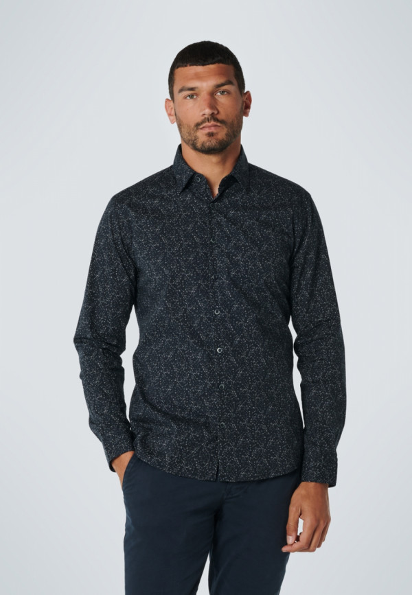 ΜΑΚΡΥΜΑΝΙΚΟ ΠΟΥΚΑΜΙΣΟ STRETCH ALL OVER PRINTED