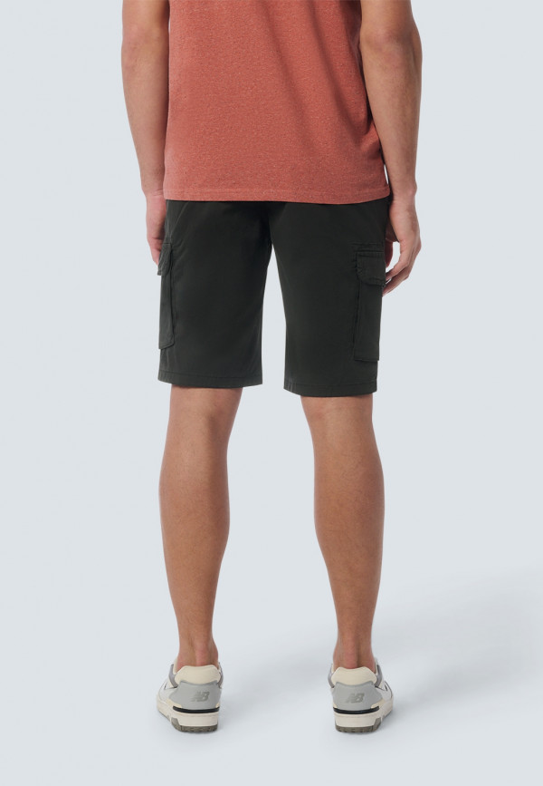 ΒΕΡΜΟΥΔΑ CARGO GARMENT DYED STRETCH STONE WASHED ΕLASTIC WAISTBAND