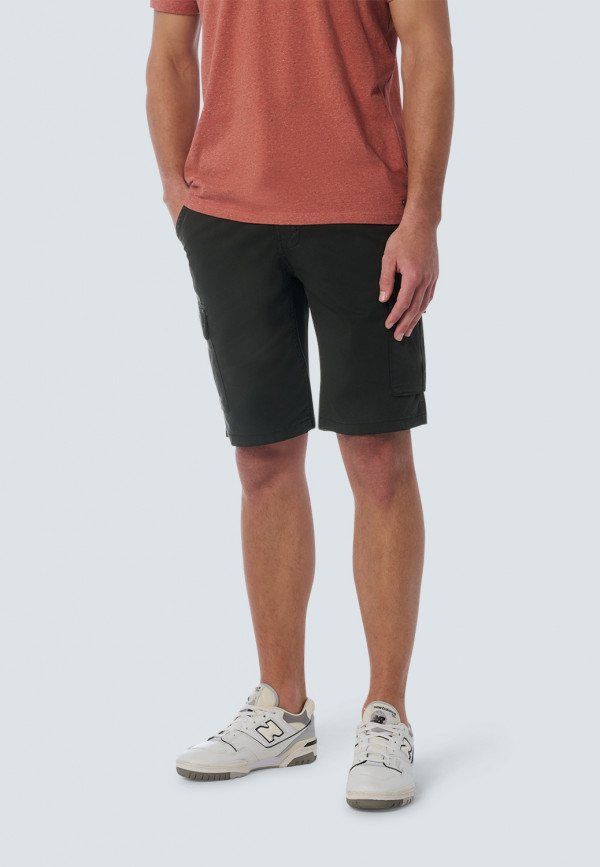 ΒΕΡΜΟΥΔΑ CARGO GARMENT DYED STRETCH STONE WASHED ΕLASTIC WAISTBAND