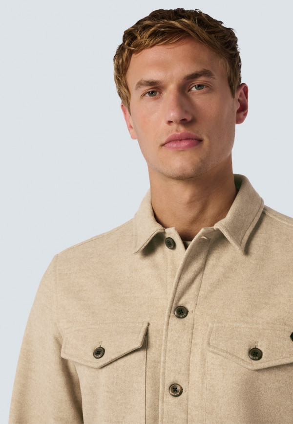 OVERSHIRT BUTTON CLOSURE MELANGE