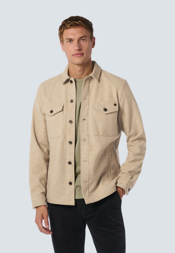OVERSHIRT BUTTON CLOSURE MELANGE