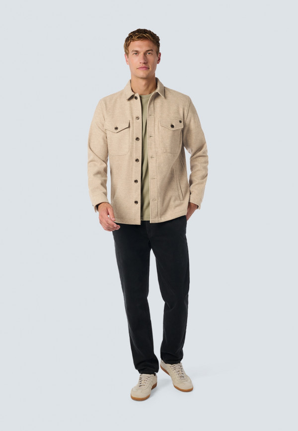 OVERSHIRT BUTTON CLOSURE MELANGE