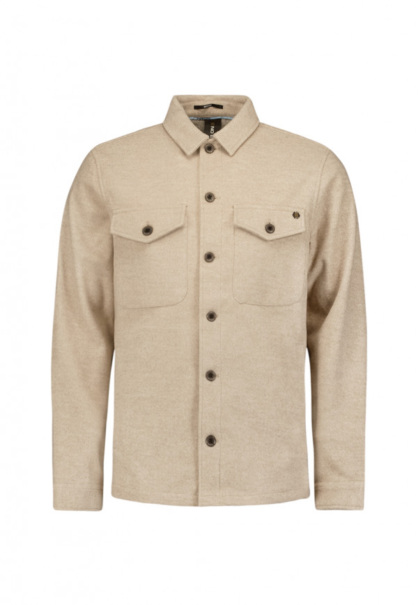 OVERSHIRT BUTTON CLOSURE MELANGE
