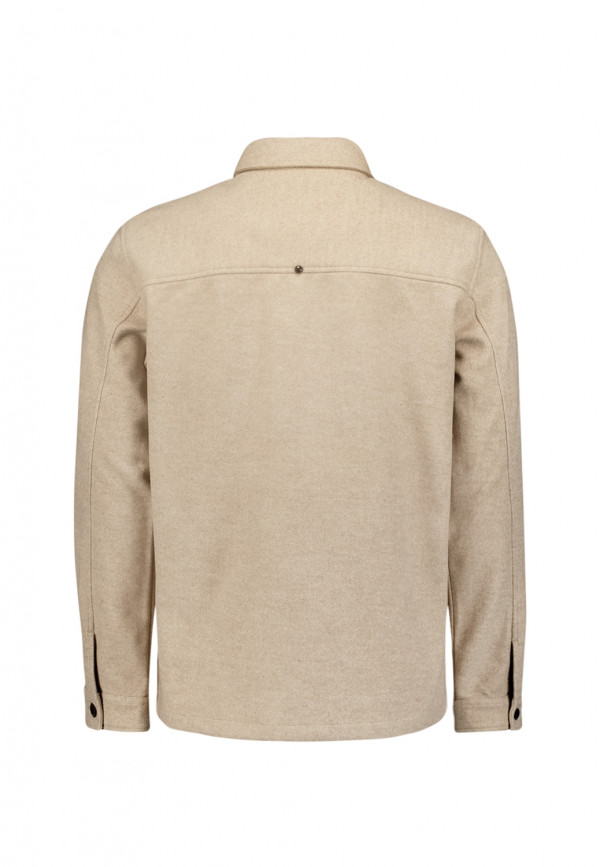 OVERSHIRT BUTTON CLOSURE MELANGE
