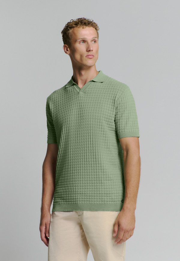 KONTOMANIKO ΠΛΕΚΤΟ POLO V SOLID JACQUARD