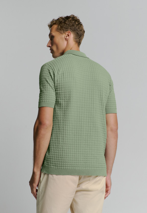 KONTOMANIKO ΠΛΕΚΤΟ POLO V SOLID JACQUARD