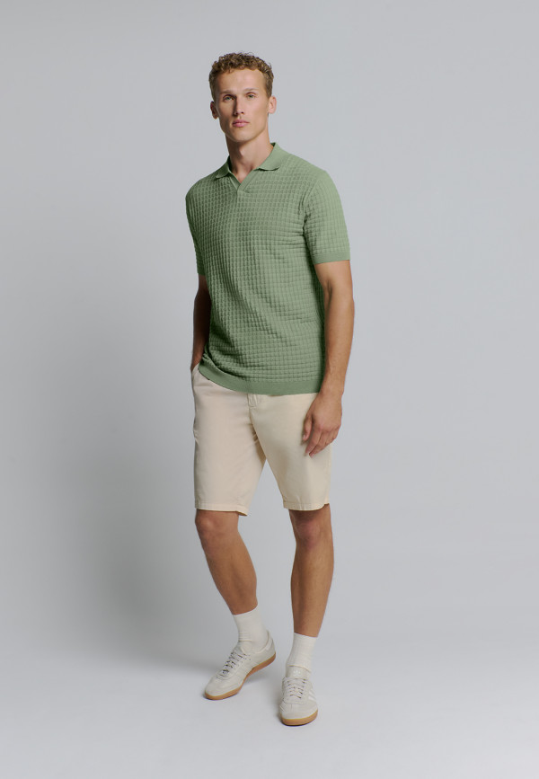 KONTOMANIKO ΠΛΕΚΤΟ POLO V SOLID JACQUARD