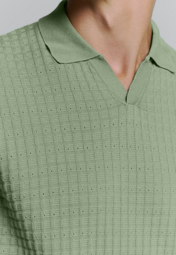 KONTOMANIKO ΠΛΕΚΤΟ POLO V SOLID JACQUARD