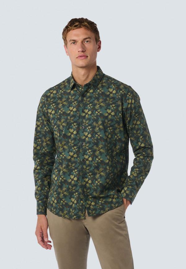 ΜΑΚΡΥΜΑΝΙΚΟ ΠΟΥΚΑΜΙΣΟ STRETCH ALL OVER PRINTED