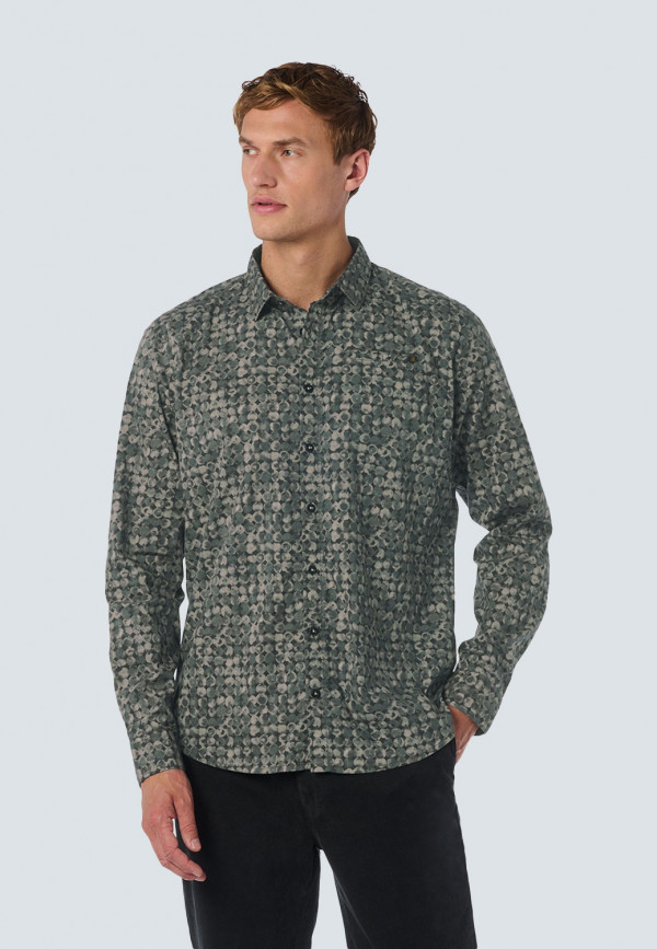 ΜΑΚΡΥΜΑΝΙΚΟ ΠΟΥΚΑΜΙΣΟ STRETCH ALL OVER PRINTED