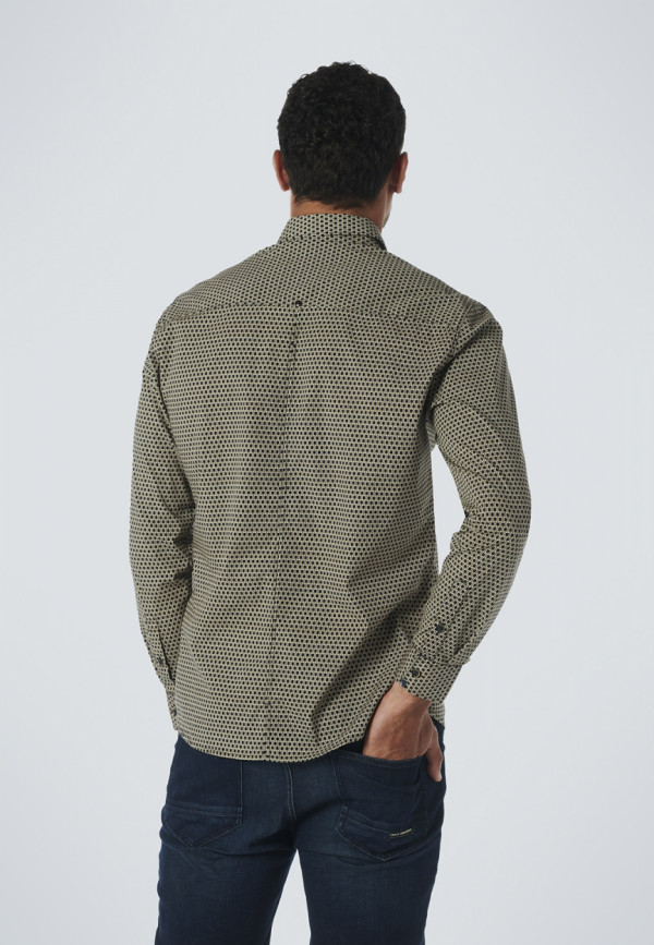 ΜΑΚΡΥΜΑΝΙΚΟ ΠΟΥΚΑΜΙΣΟ STRETCH ALL OVER PRINTED