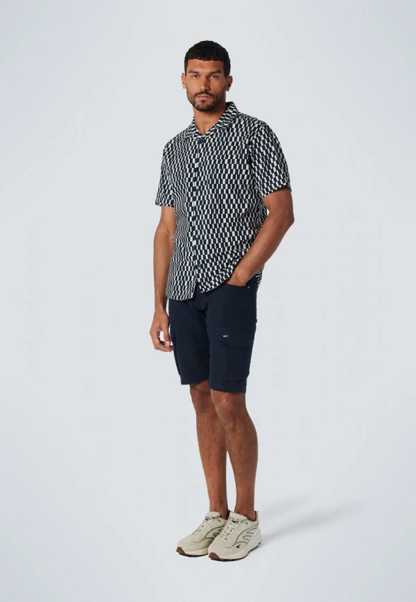 KONTOMANIKO ΠΟΥΚΑΜΙΣΟ ALL OVER PRINTED RESORT COLLAR RESPONSIBLE CHOICE