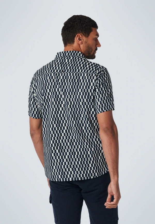 KONTOMANIKO ΠΟΥΚΑΜΙΣΟ ALL OVER PRINTED RESORT COLLAR RESPONSIBLE CHOICE