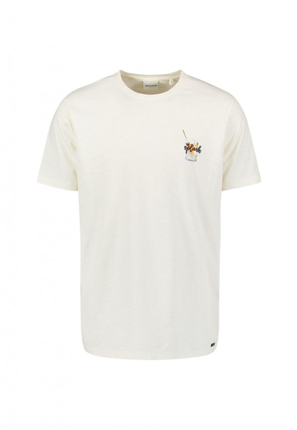 Τ-SHIRT CREWNECK SLUB COCKTAIL