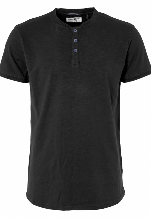 COTTON SLUB YARN GARMENT DYED T-SHIRT GRANDDAD