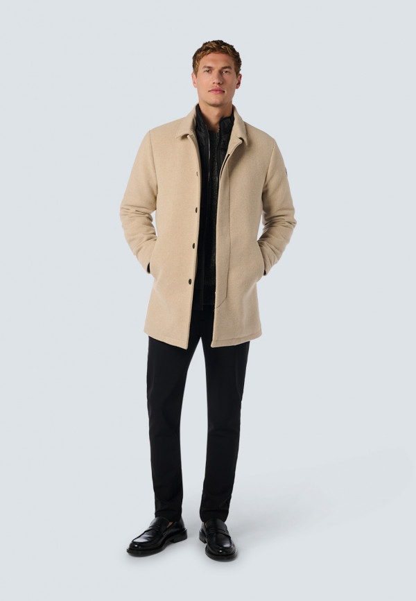 ΜΑΛΛΙΝΟ ΠΑΛΤΟ MID LONG FIT ΜΕ ΑΠΟΣΠΩΜΕΝΟ ΑΝΕΜΟΘΩΡΑΚΑ