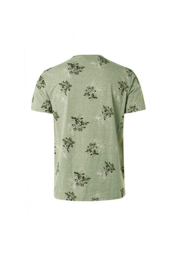 T-SHIRT CREWNECK ALLOVER PRINTED MELANGE