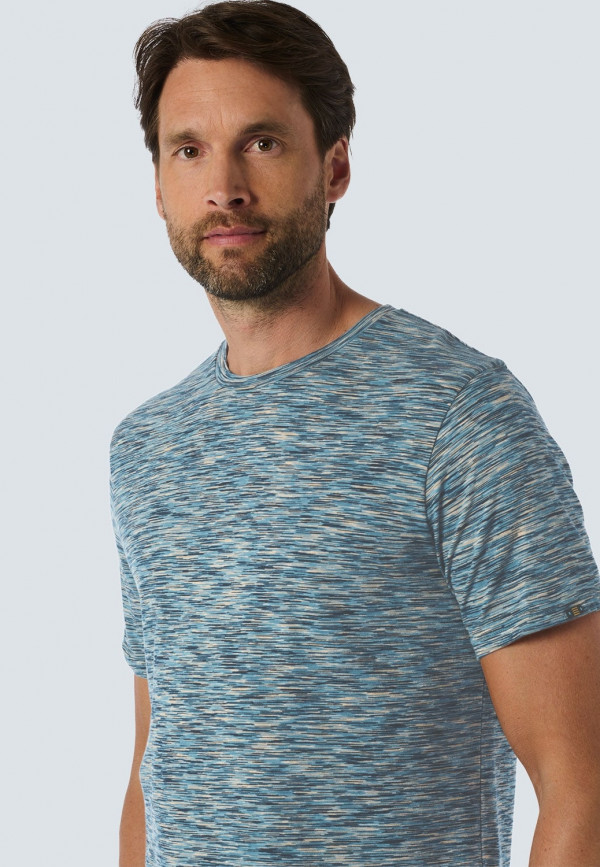 Τ-SHIRT CREWNECK MULTI COLOURED MELANGE STRIPES