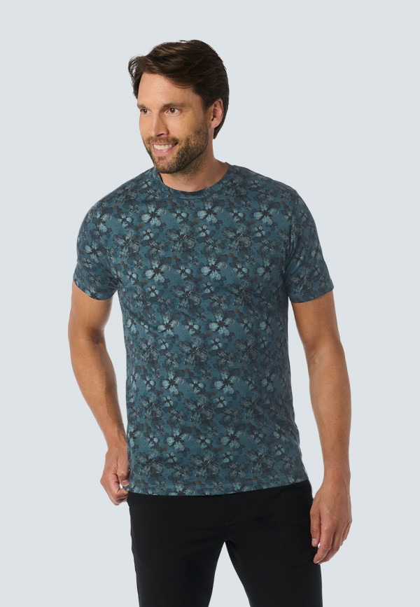 T-SHIRT CREWNECK ALLOVER FLORAL PRINTED